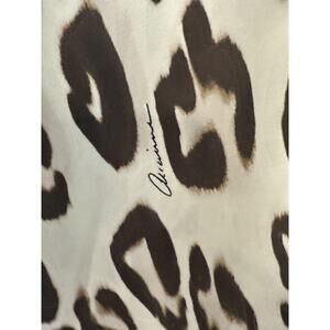 Ramona LaRue Trish Dress Womens Medium Large Cheetah Animal Print Silk Halter